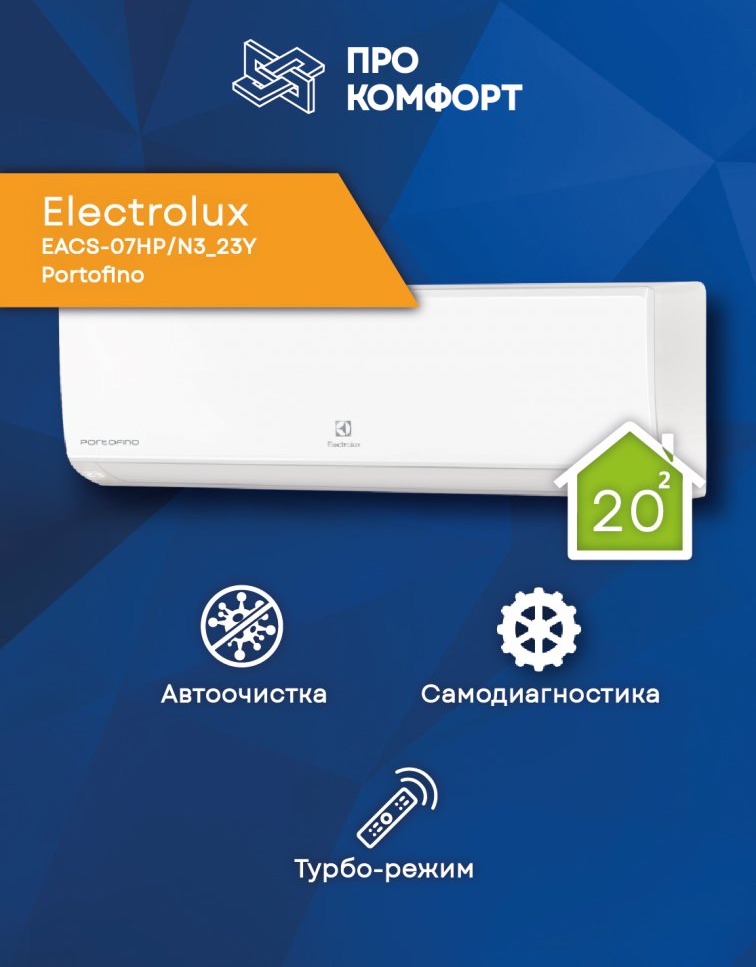 Сплит-система Electrolux EACS-07HP/N3_23Y Portofino — изображение 5