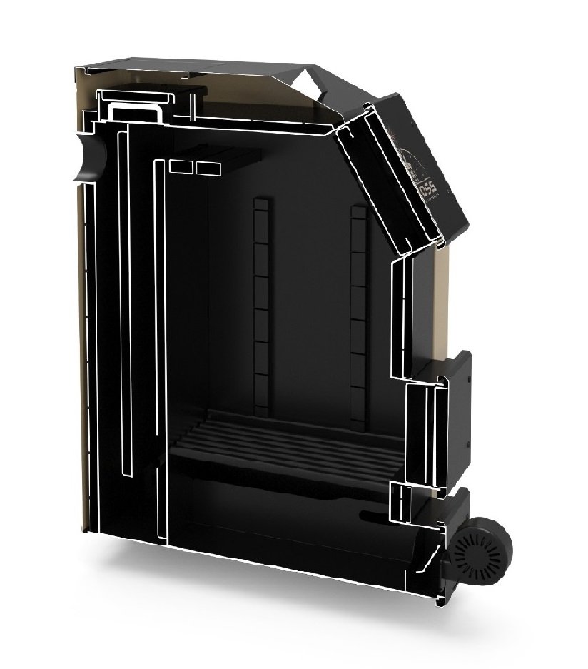 Напольный твердотопливный котел Koloss Ultra Plus 35 — изображение 3